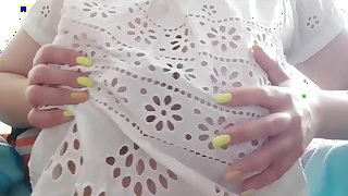 My cute stepsister playing with her huge tits check a depart school